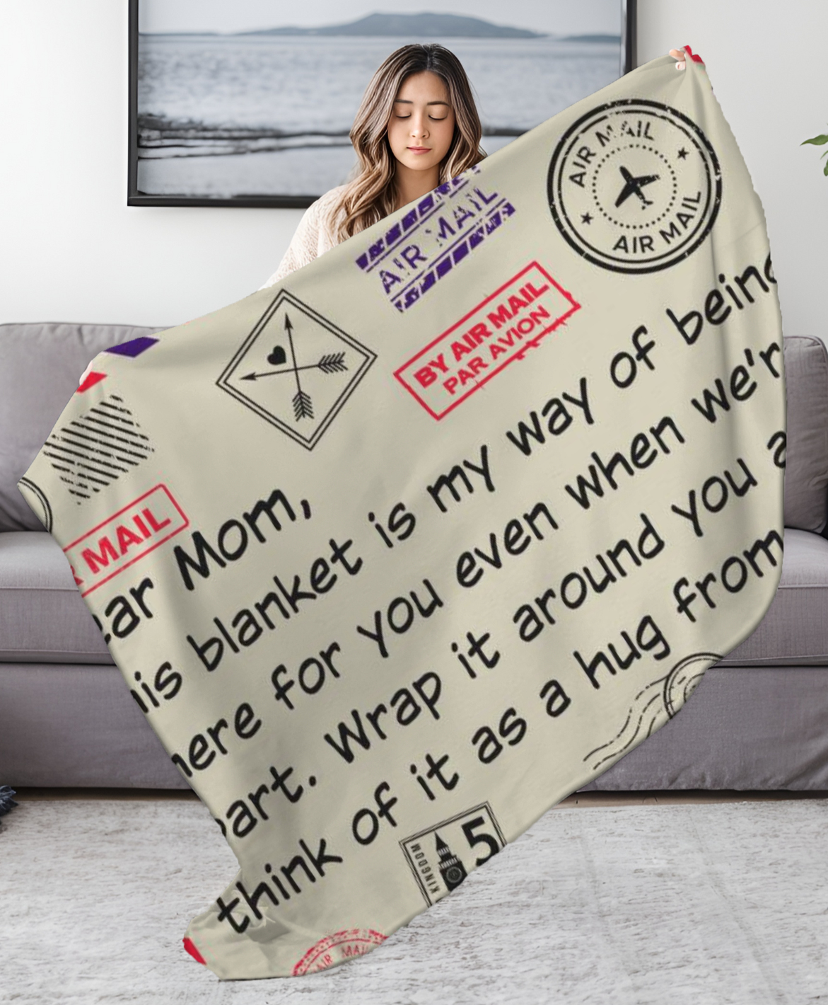 A Hug from Afar Blanket (50X60) - Kim’s Signature Beauty & Accessories    