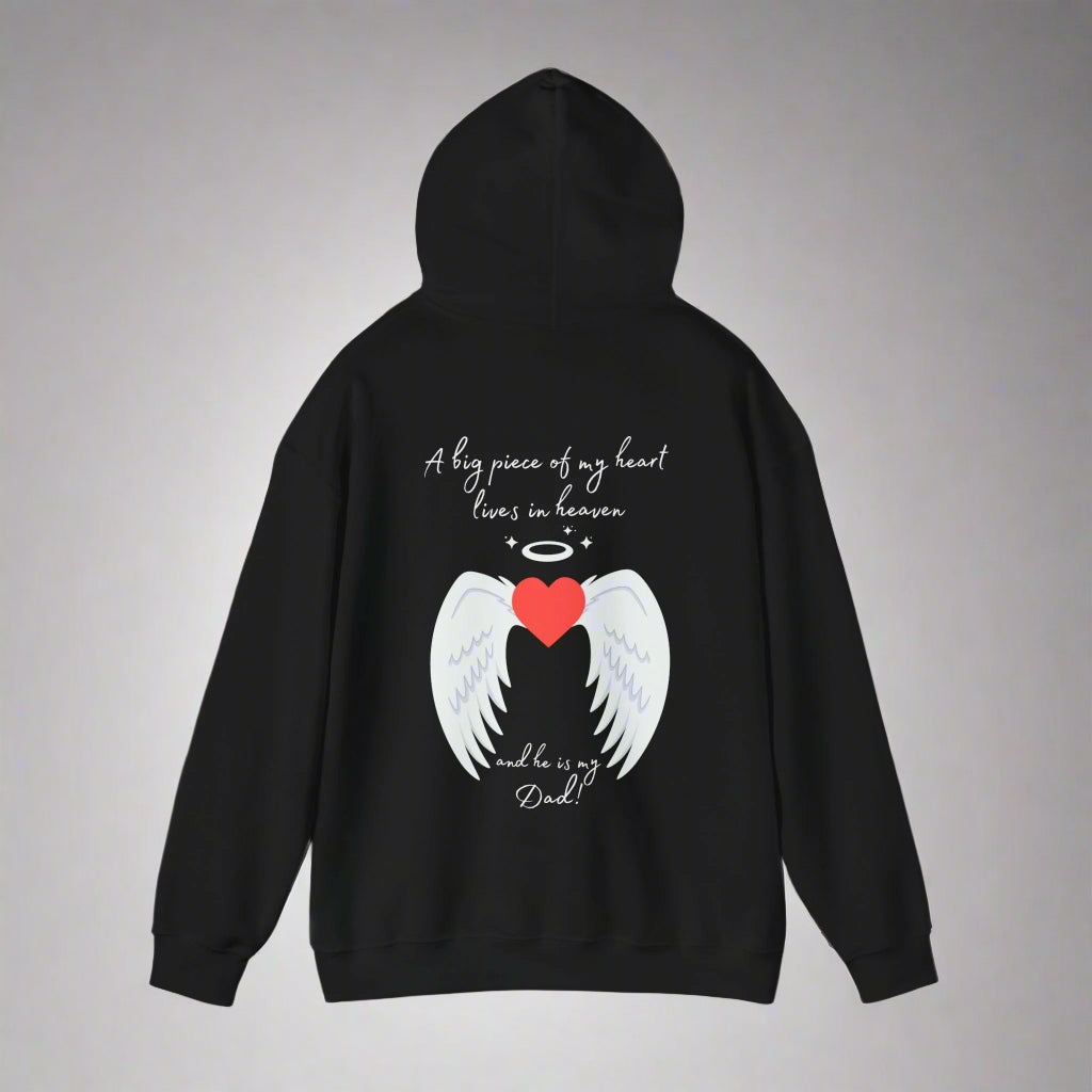 A Piece of My Heart Is in Heaven - Dad Tribute Hoodie - Kim’s Signature Beauty & Accessories    