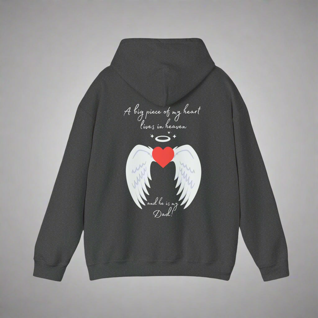 A Piece of My Heart Is in Heaven - Dad Tribute Hoodie - Kim’s Signature Beauty & Accessories    