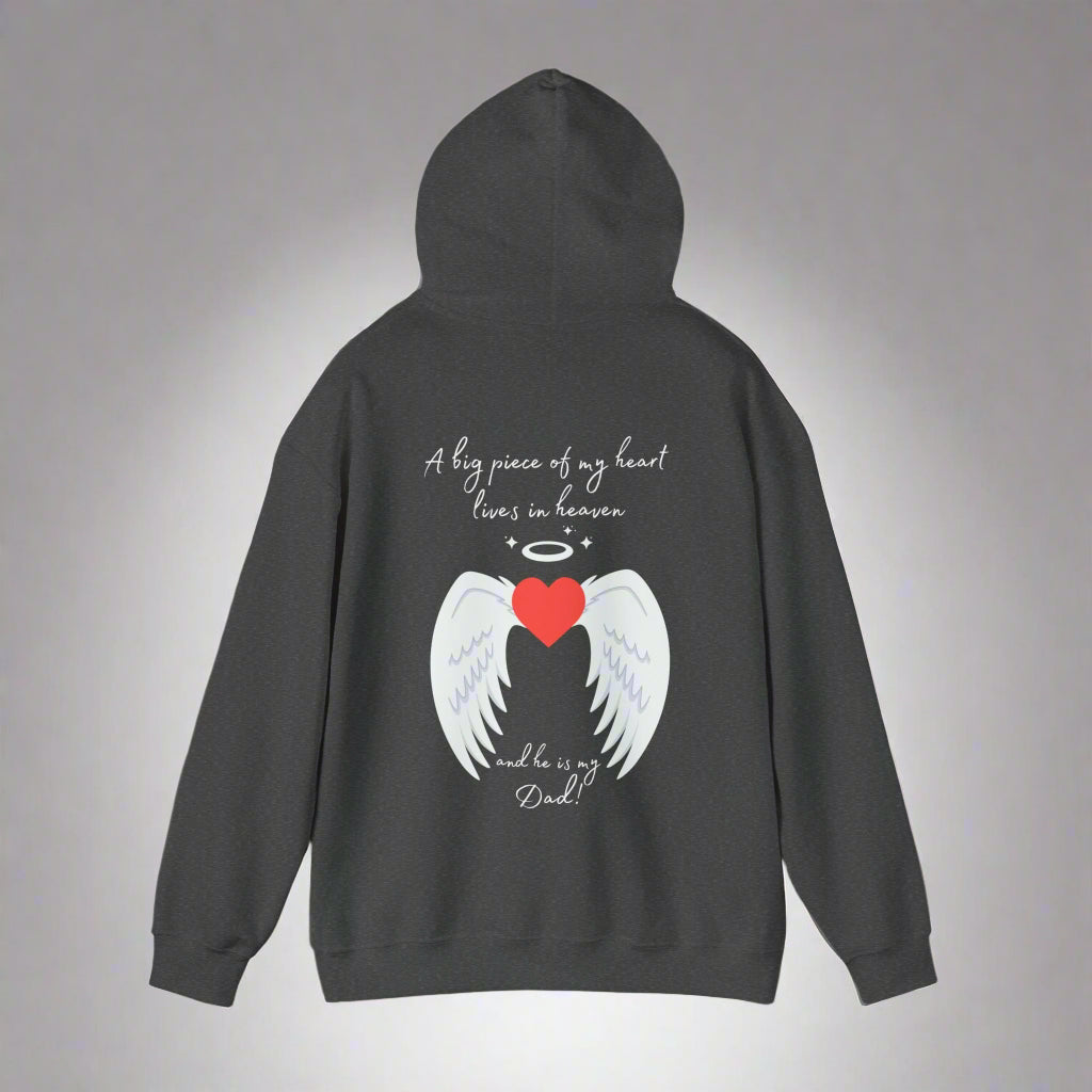 A Piece of My Heart Is in Heaven - Dad Tribute Hoodie - Kim’s Signature Beauty & Accessories    