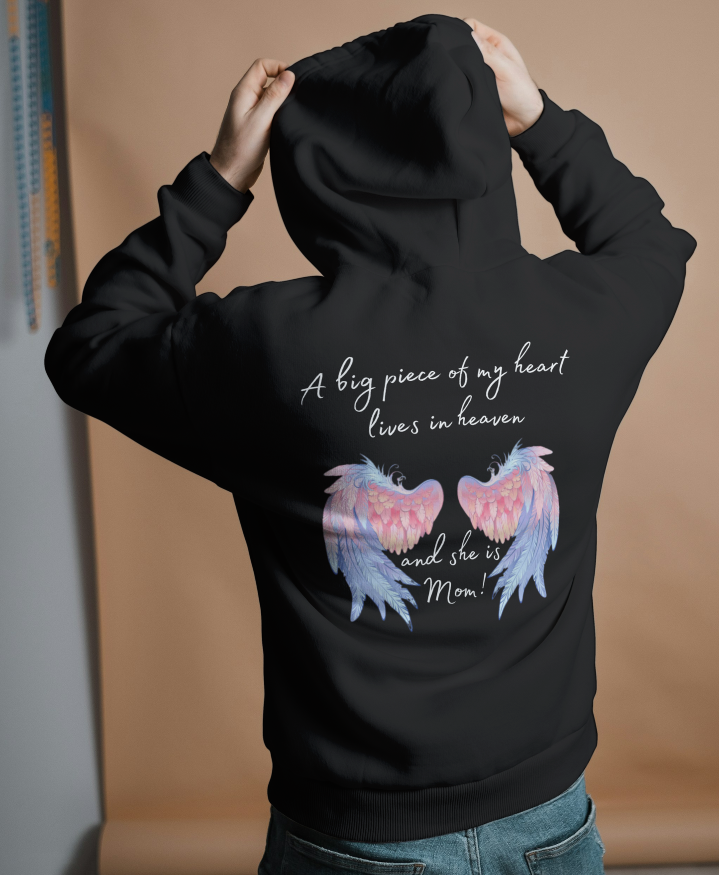 A Piece of My Heart Is in Heaven -Mom Tribute Hoodie - Kim’s Signature Beauty & Accessories    