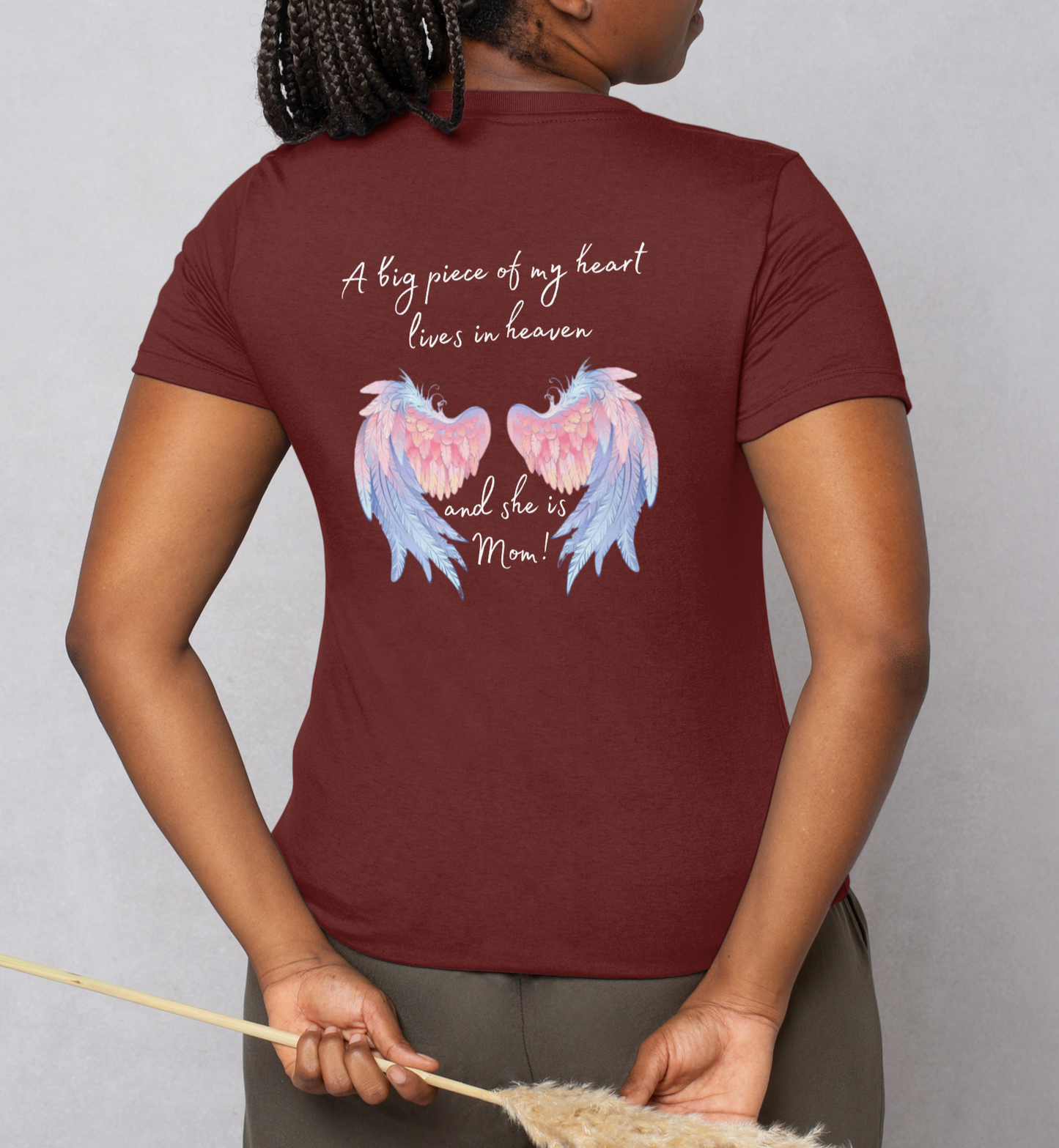 A Piece of My Heart Is in Heaven - Mom Tribute Shirt - Kim’s Signature Beauty & Accessories    