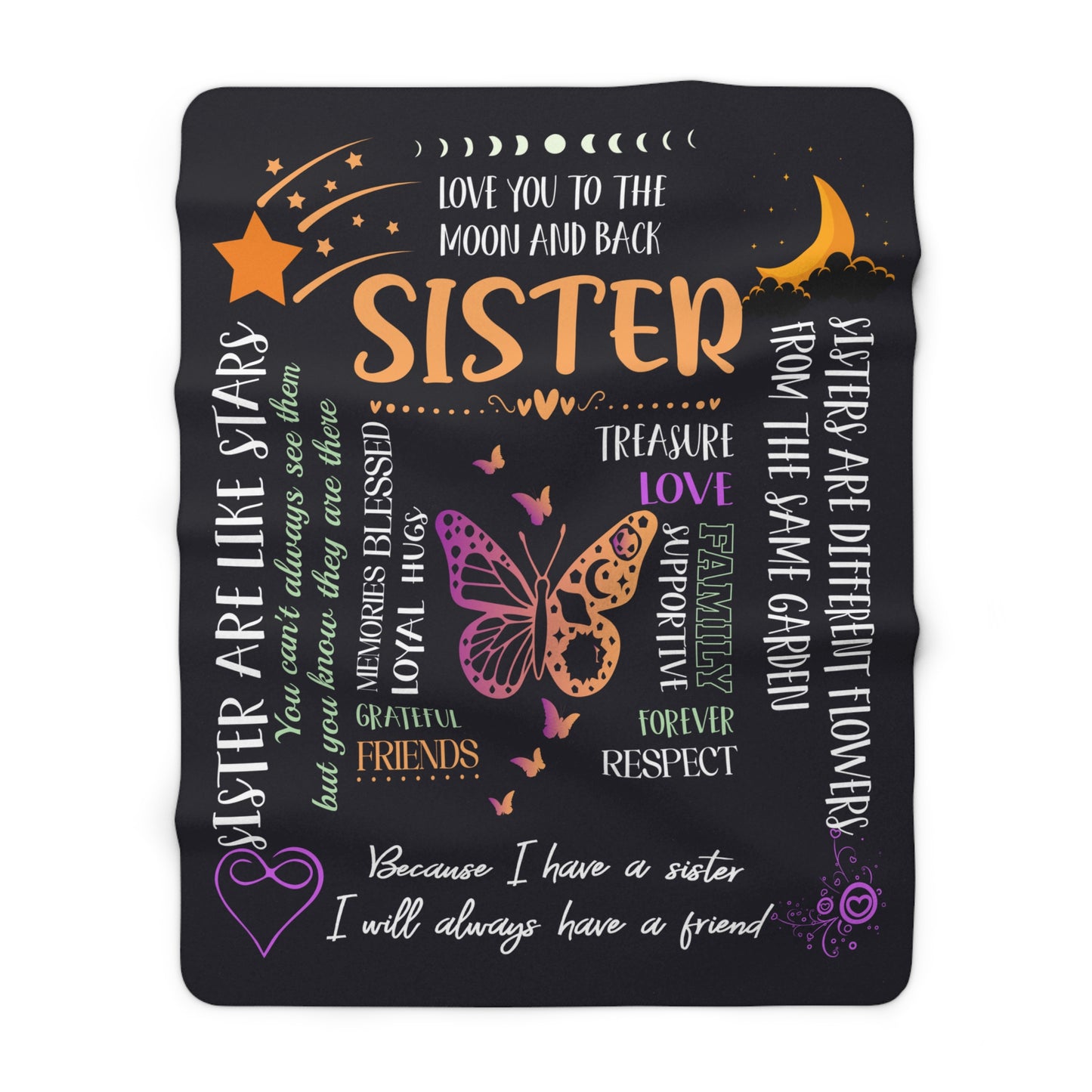 A Sister, A Friend Blanket | Heartfelt Keepsake - Kim’s Signature Beauty & Accessories    