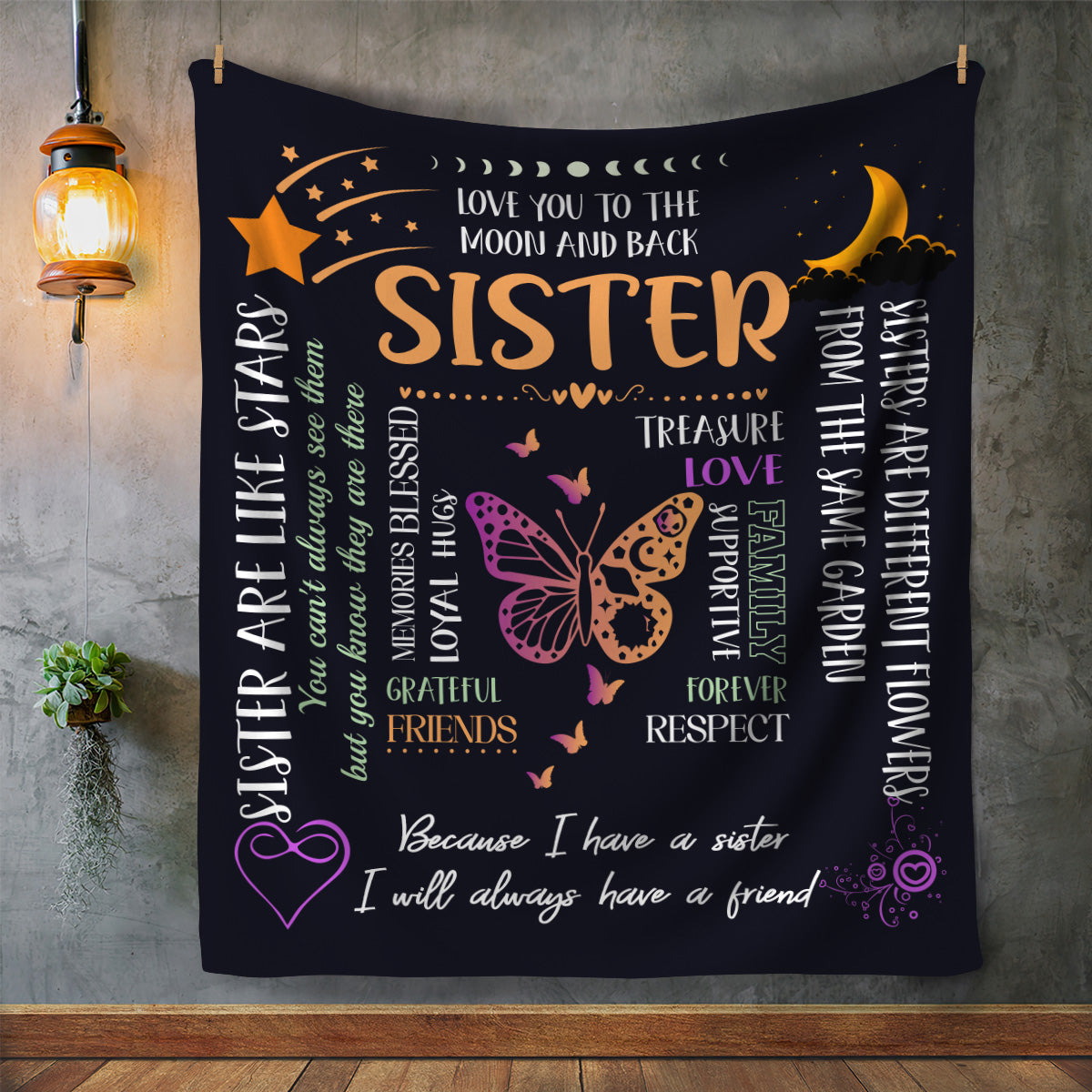 A Sister, A Friend Blanket | Heartfelt Keepsake - Kim’s Signature Beauty & Accessories    