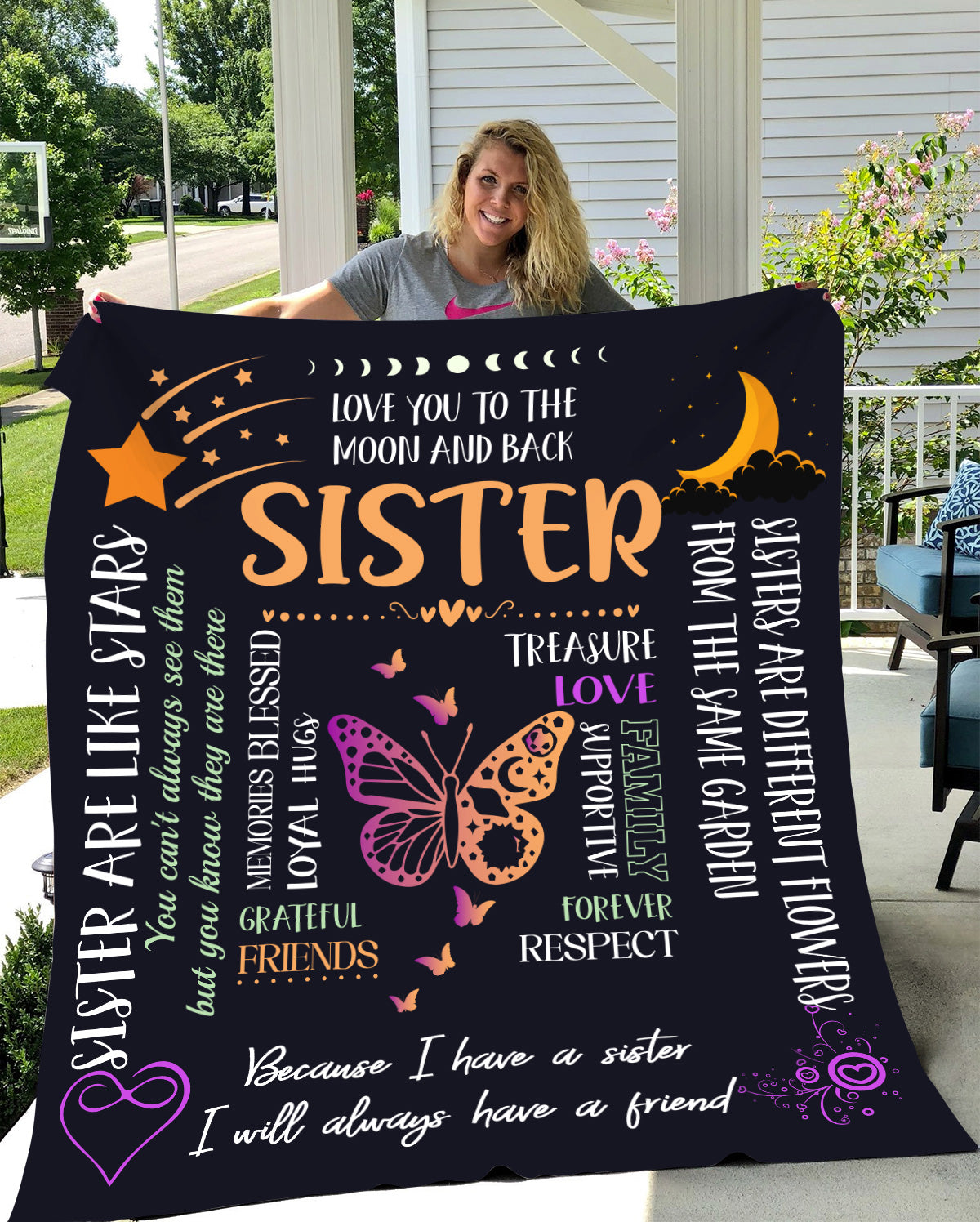 A Sister, A Friend Blanket | Heartfelt Keepsake - Kim’s Signature Beauty & Accessories    