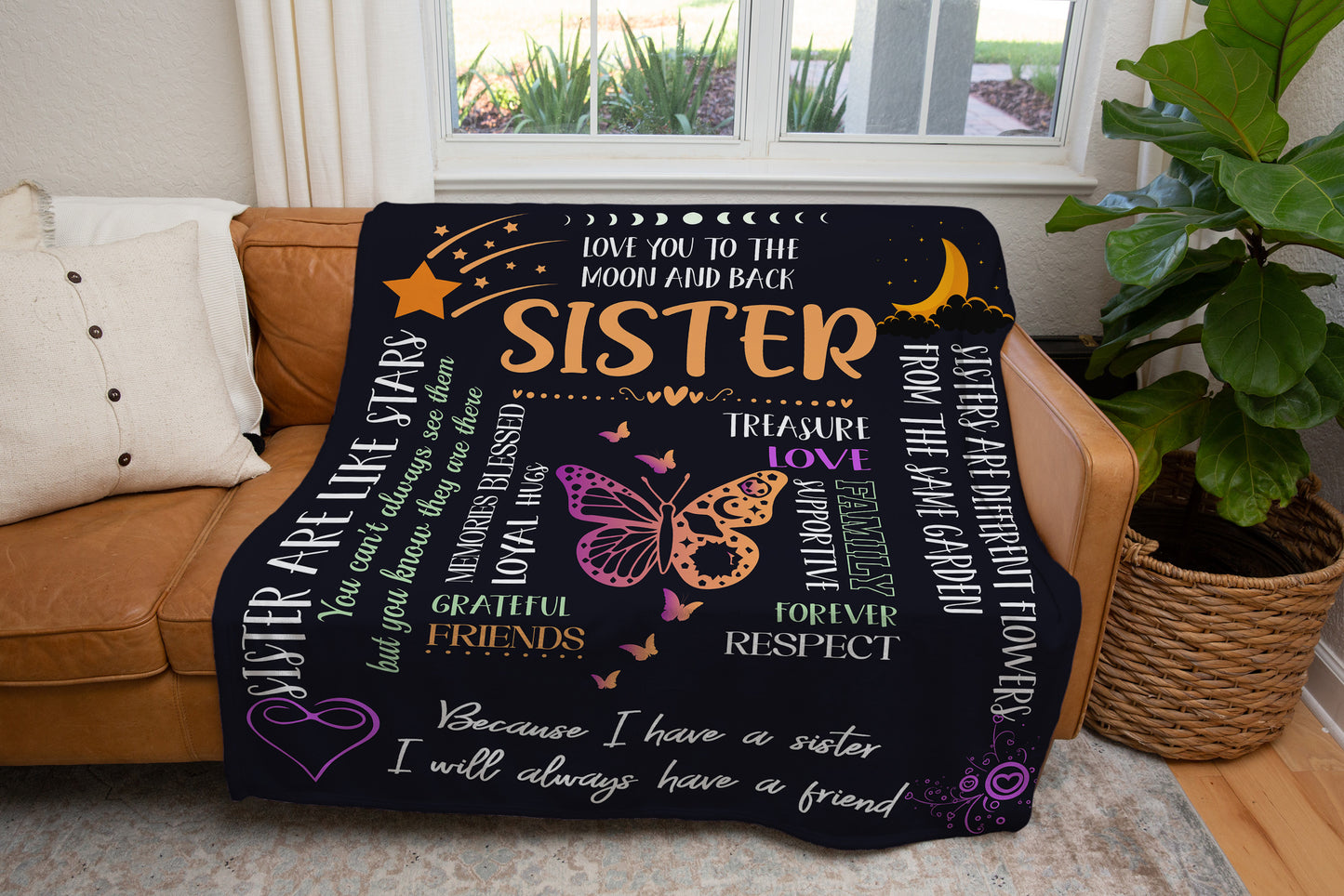 A Sister, A Friend Blanket | Heartfelt Keepsake - Kim’s Signature Beauty & Accessories    