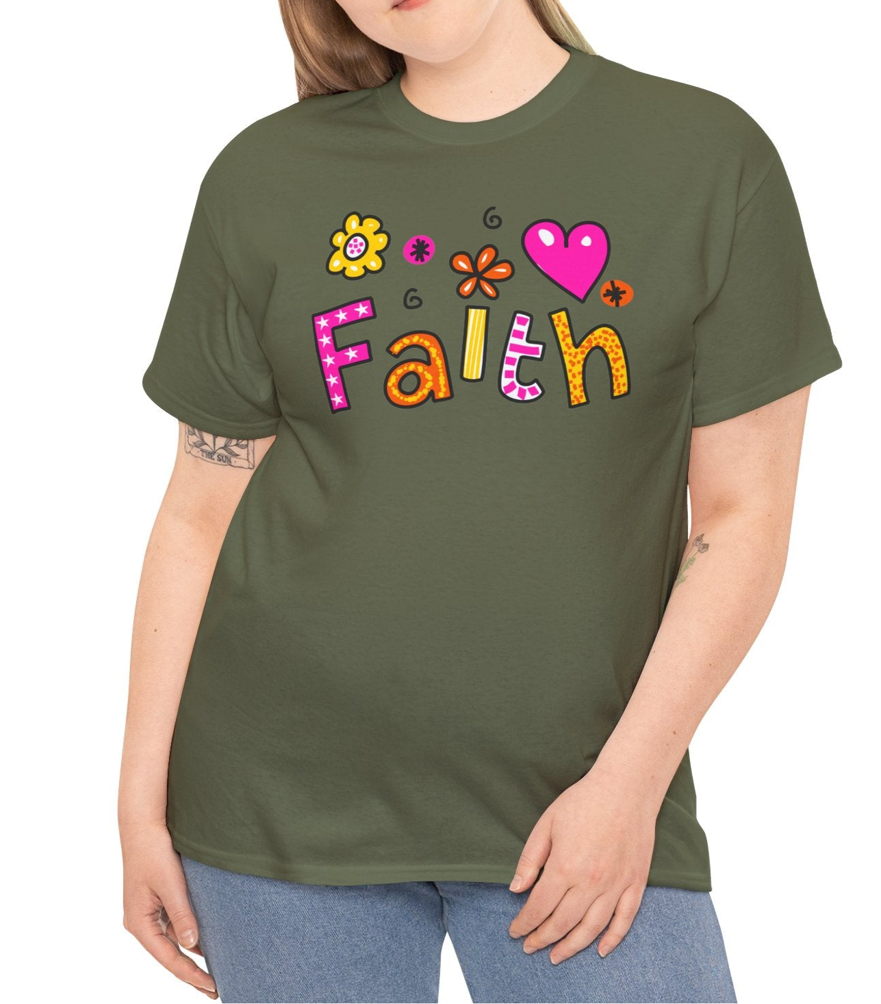Faith, Hearts, & Flowers Tee - Kim’s Signature Beauty & Accessories    (Store description)