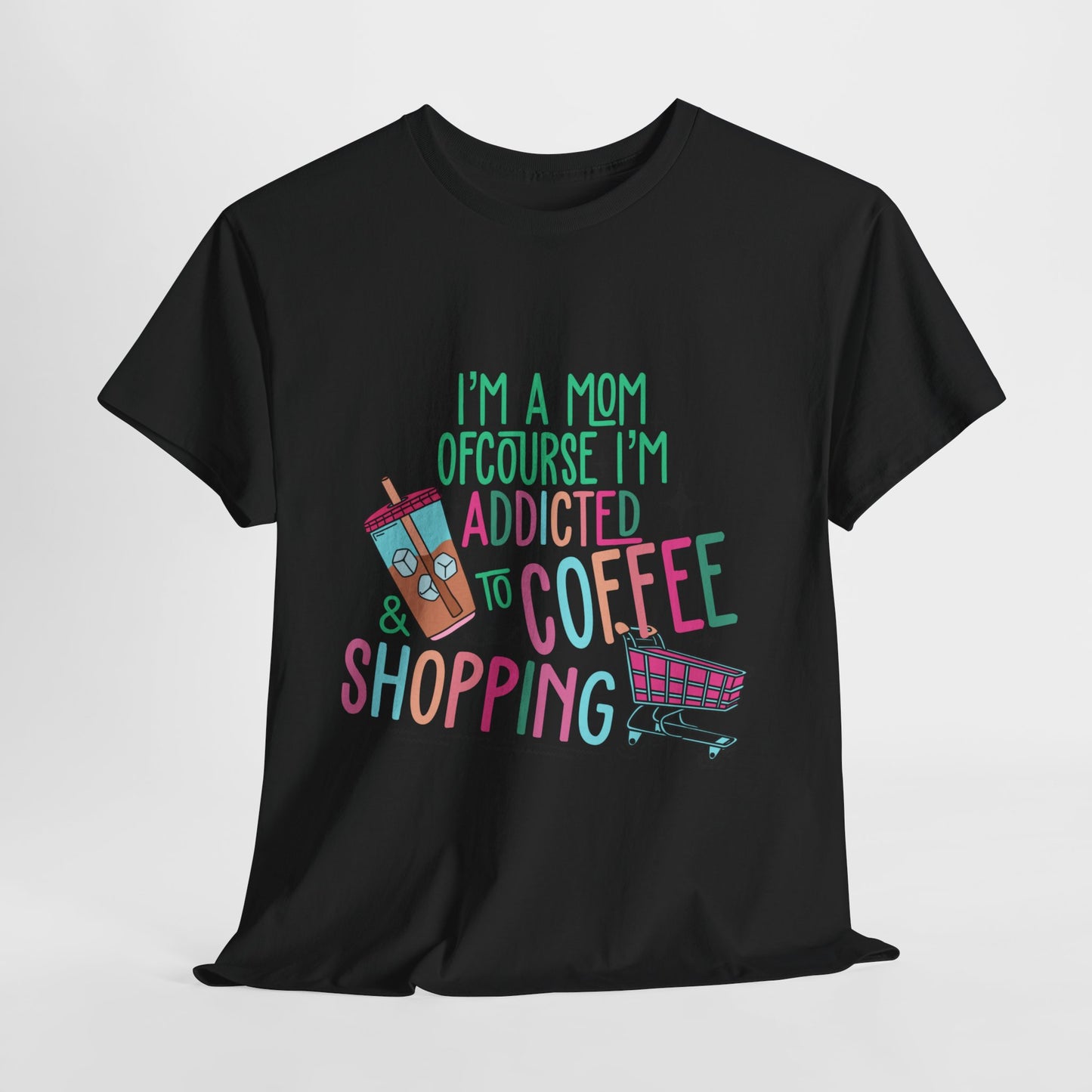 Addicted to Coffee | Cotton Tee - Kim’s Signature Beauty & Accessories    