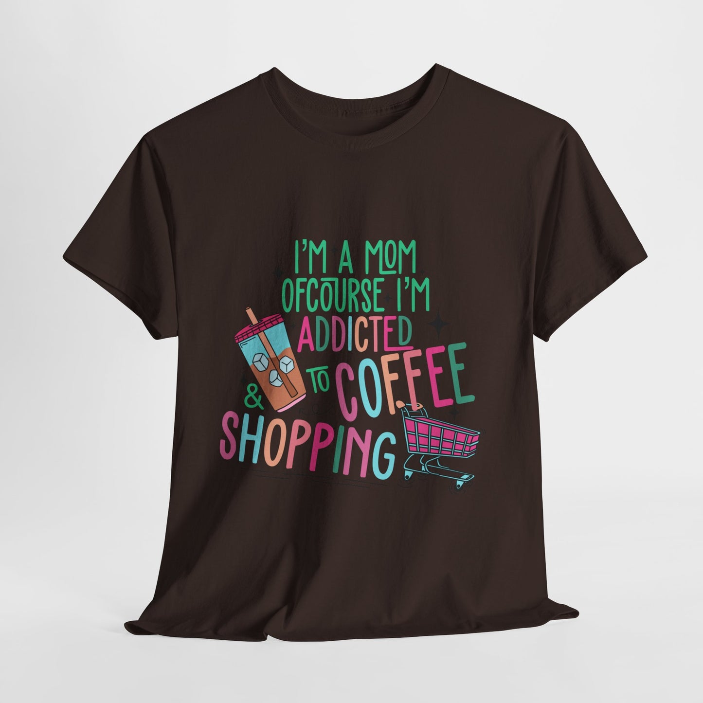 Addicted to Coffee | Cotton Tee - Kim’s Signature Beauty & Accessories    