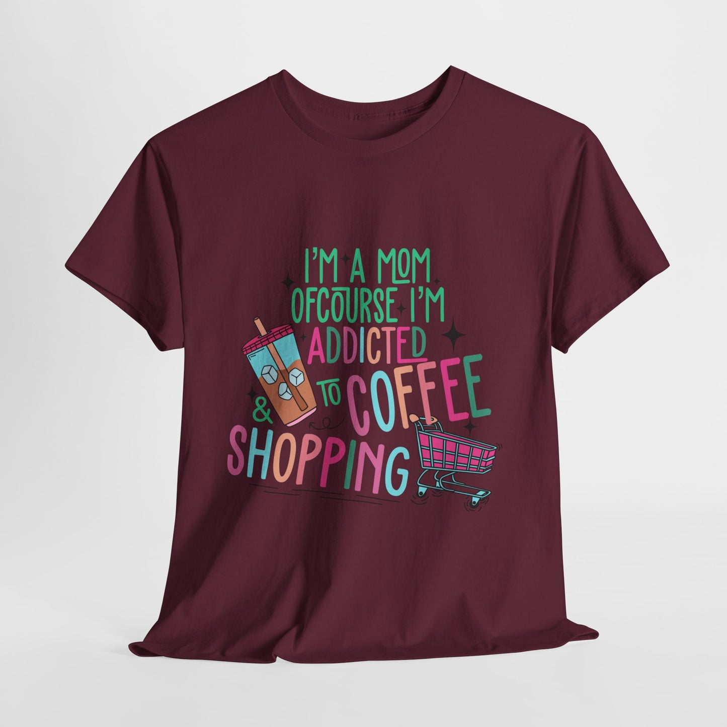 Addicted to Coffee | Cotton Tee - Kim’s Signature Beauty & Accessories    