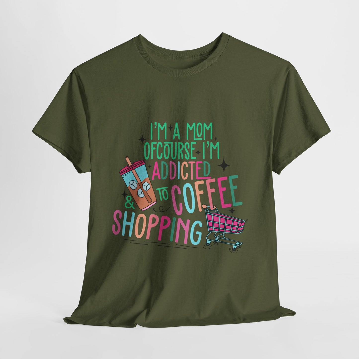 Addicted to Coffee | Cotton Tee - Kim’s Signature Beauty & Accessories    