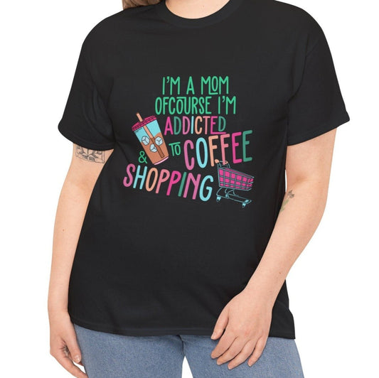 Addicted to Coffee | Cotton Tee - Kim’s Signature Beauty & Accessories    