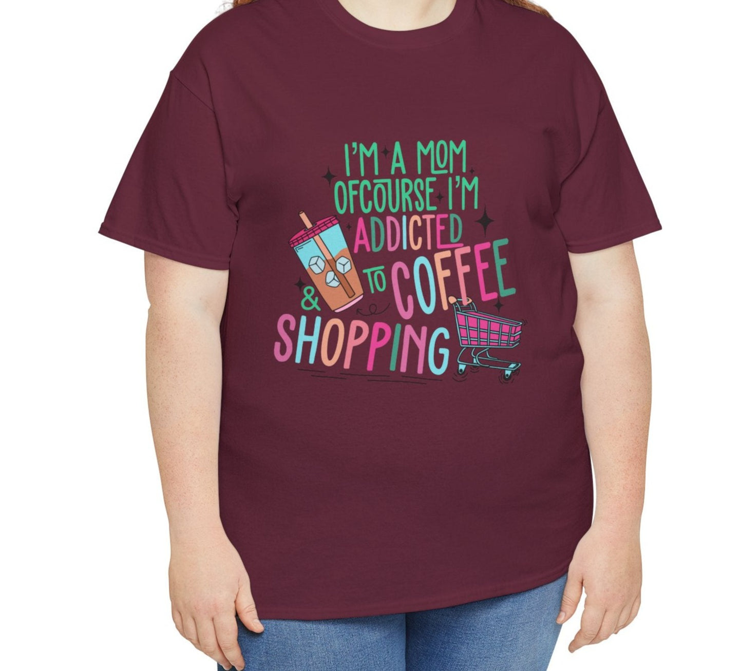 Addicted to Coffee | Cotton Tee - Kim’s Signature Beauty & Accessories    