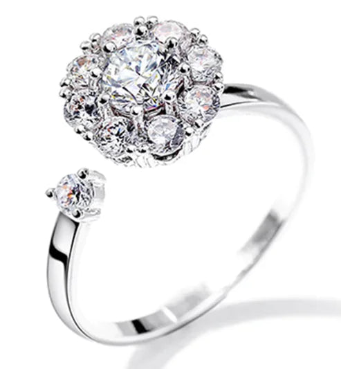 Adjustable Spinning Sunflower Anti Stress Ring - Kim’s Signature Beauty & Accessories    