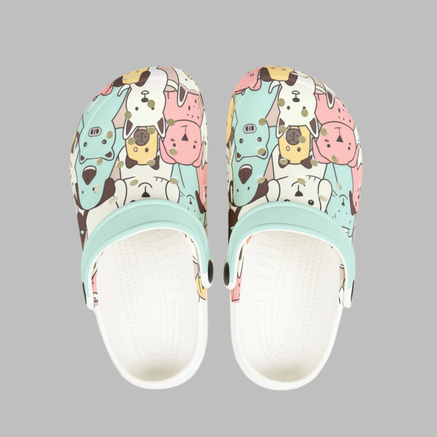 Adorable Kids' Dog Print EVA Foam Clogs - Fun & Comfortable Summer Footwear - Kim’s Signature Beauty & Accessories    