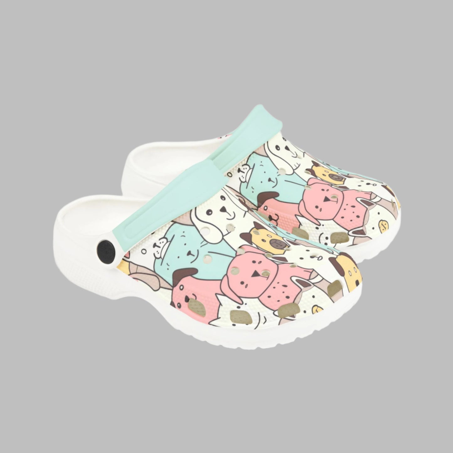 Adorable Kids' Dog Print EVA Foam Clogs - Fun & Comfortable Summer Footwear - Kim’s Signature Beauty & Accessories    