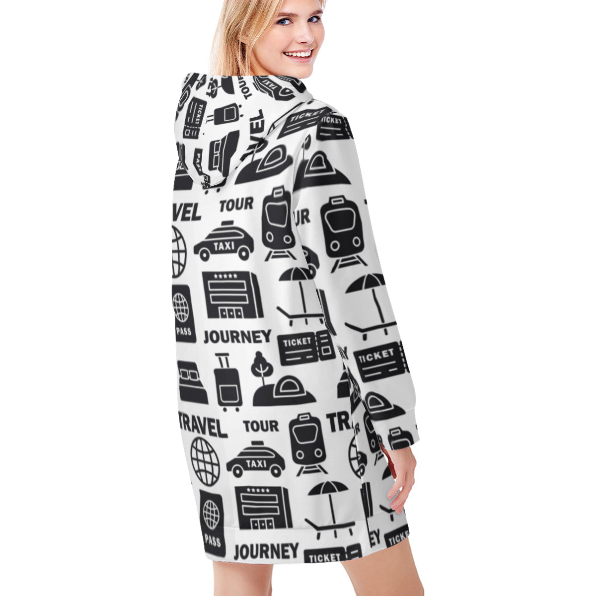 Adventure Awaits Travel Hoodie Dress - Kim’s Signature Beauty & Accessories    