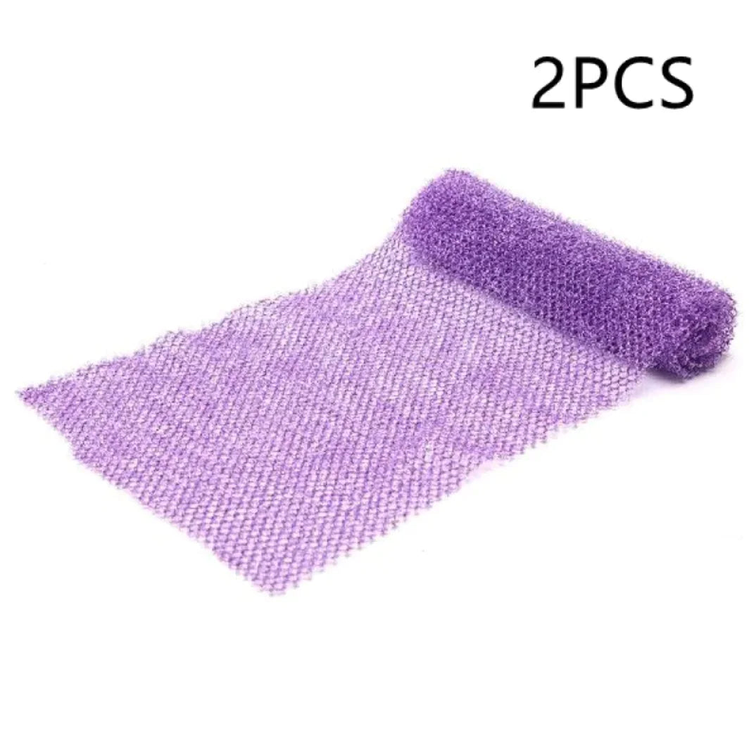 African Long Net Exfoliating Shower Scrubber - Kim’s Signature Beauty & Accessories    