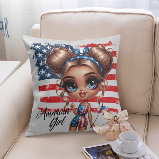 All-American Girl Pillow Cover - Kim’s Signature Beauty & Accessories    