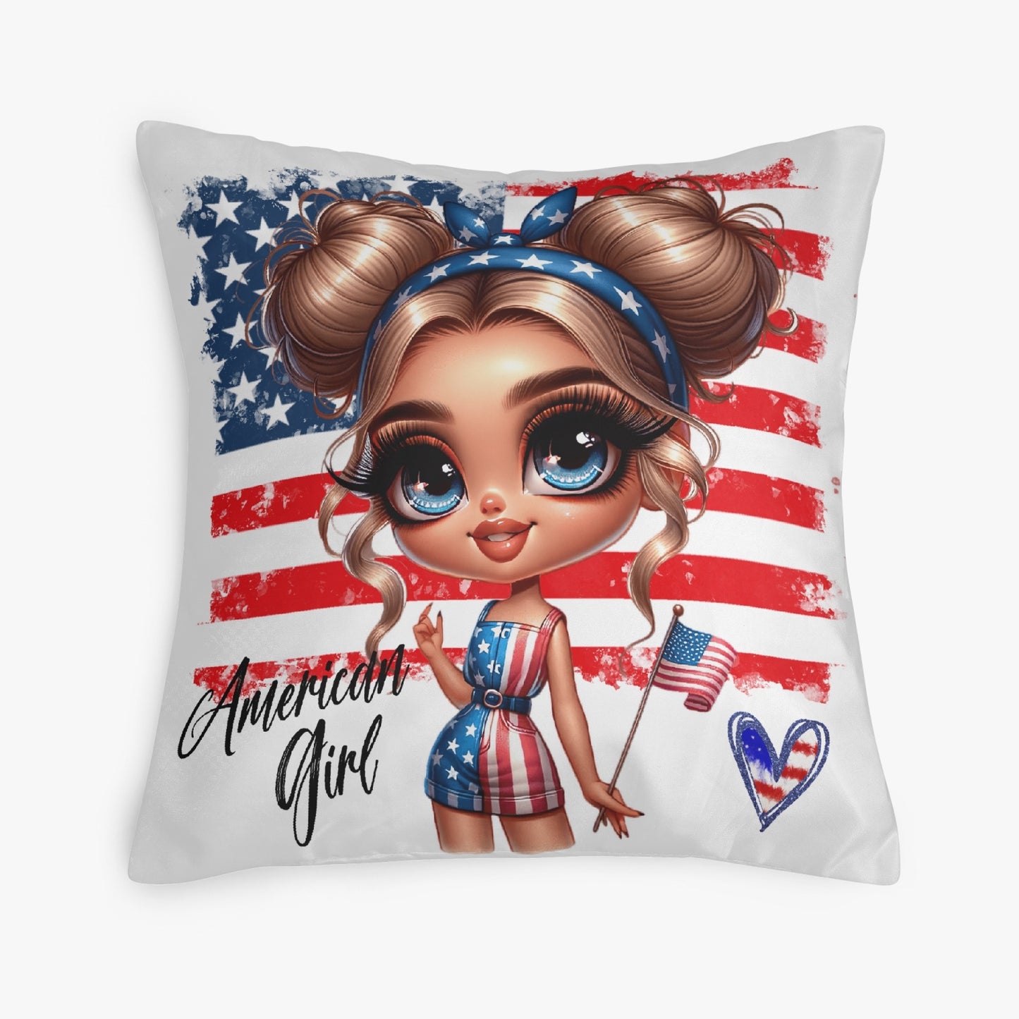 All-American Girl Pillow Cover - Kim’s Signature Beauty & Accessories    