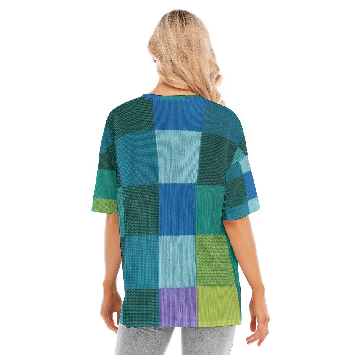 All-Over Print Women's Short Sleeves T-shirt With Hem Split - Kim’s Signature Beauty & Accessories    