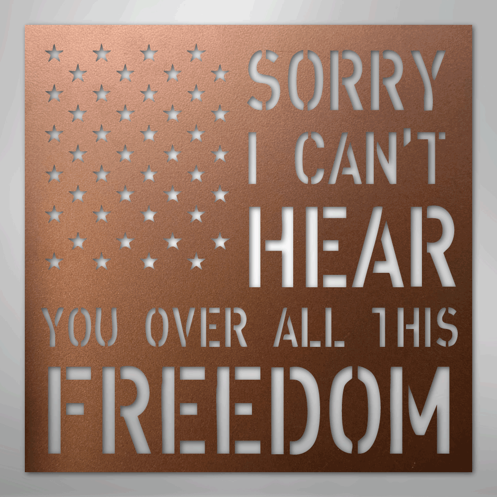 All This Freedom- Steel Sign - Kim’s Signature Beauty & Accessories