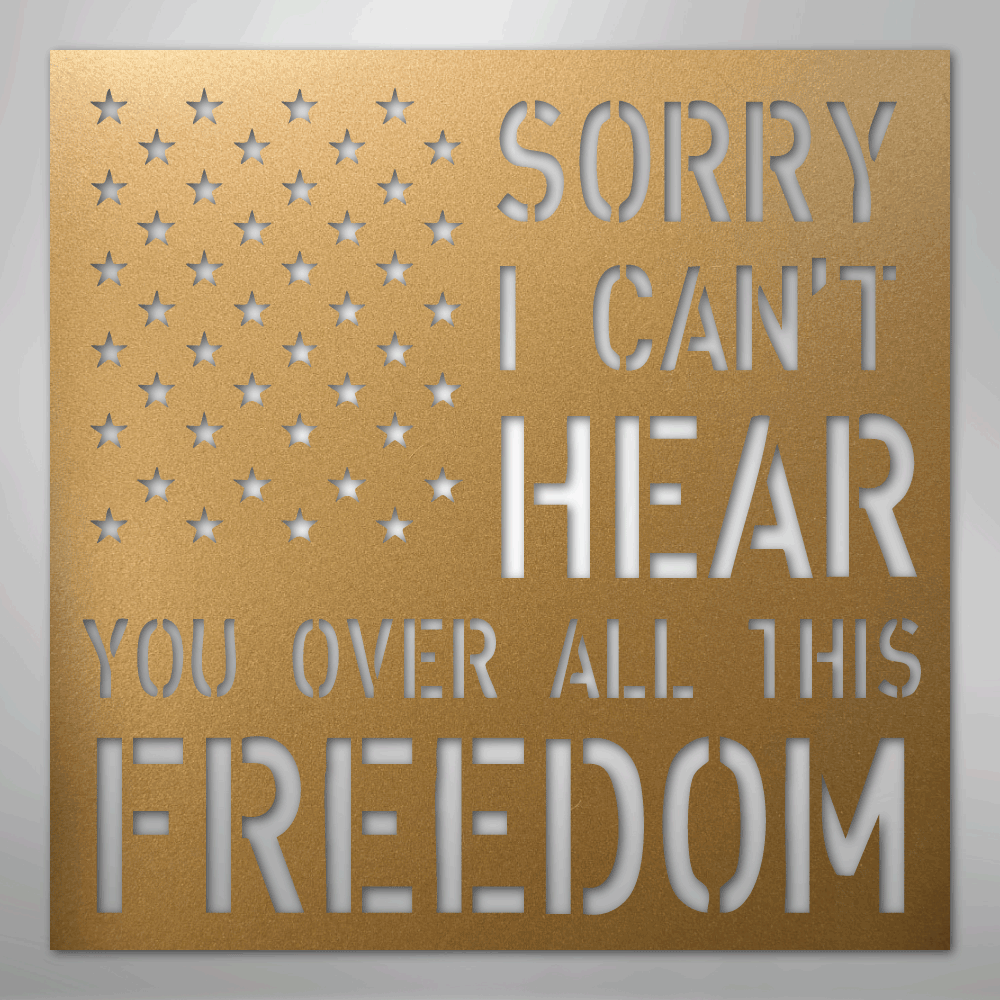 All This Freedom- Steel Sign - Kim’s Signature Beauty & Accessories