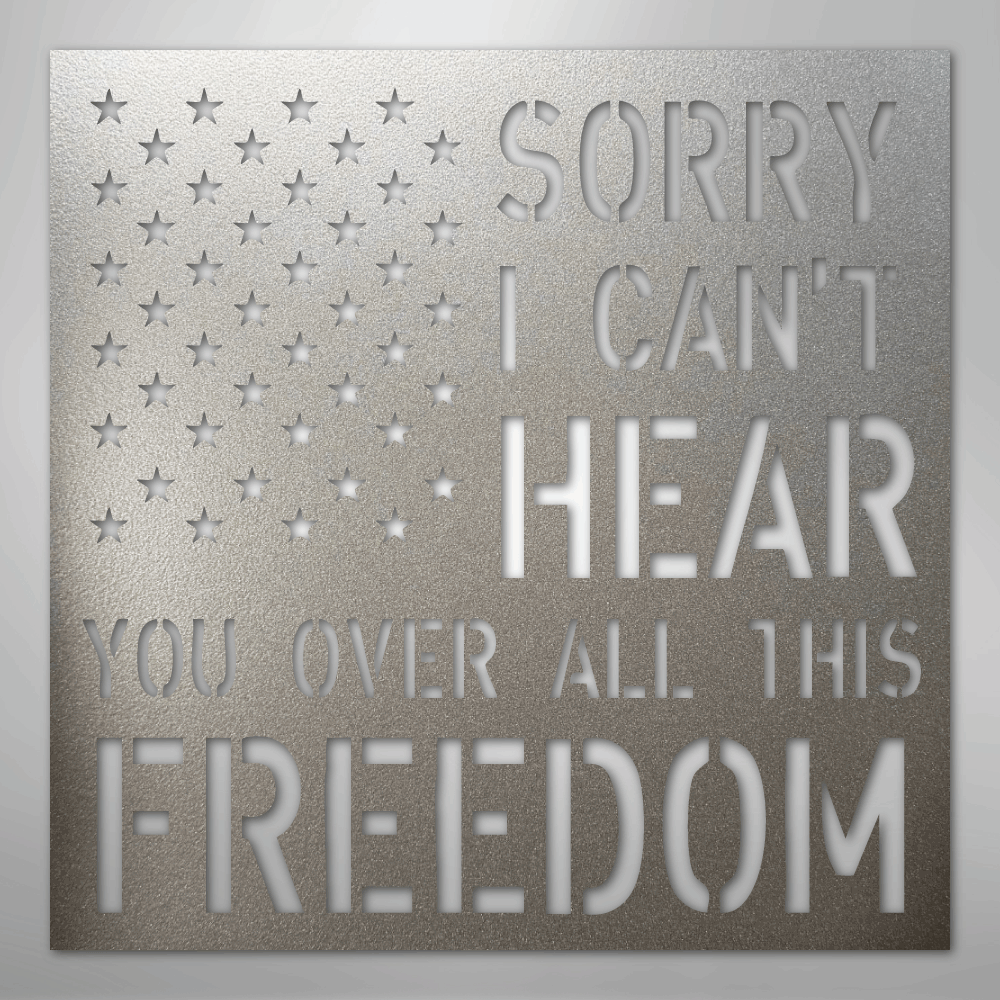All This Freedom- Steel Sign - Kim’s Signature Beauty & Accessories