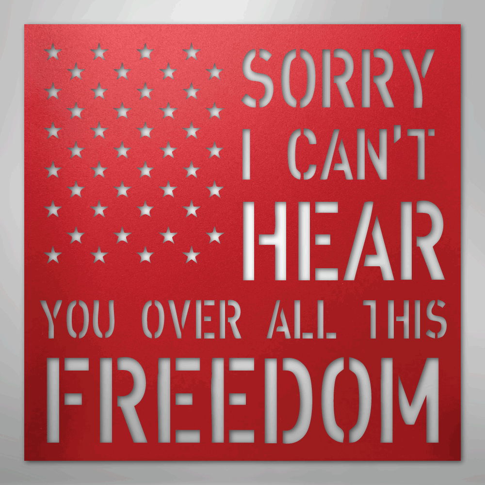All This Freedom- Steel Sign - Kim’s Signature Beauty & Accessories
