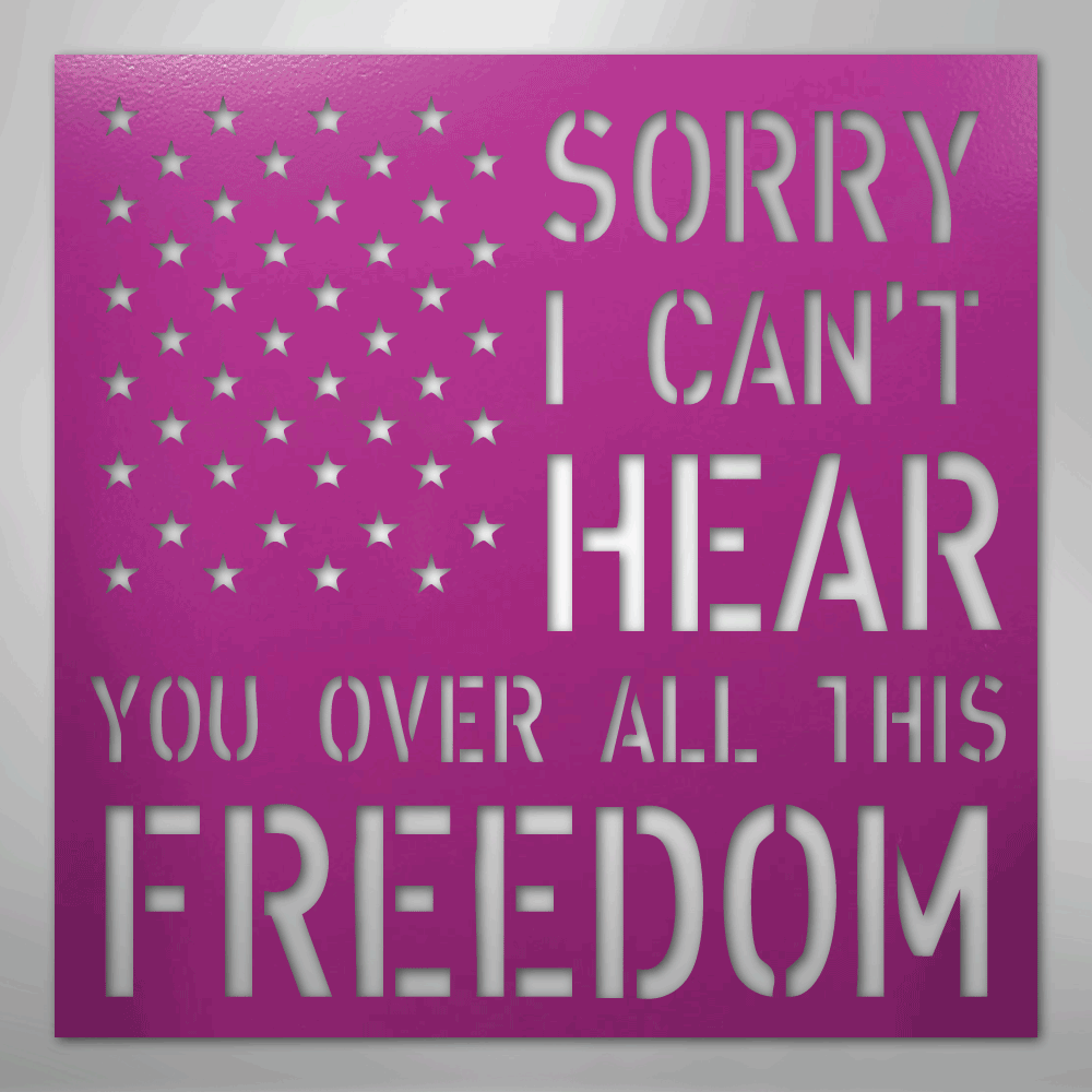 All This Freedom- Steel Sign - Kim’s Signature Beauty & Accessories
