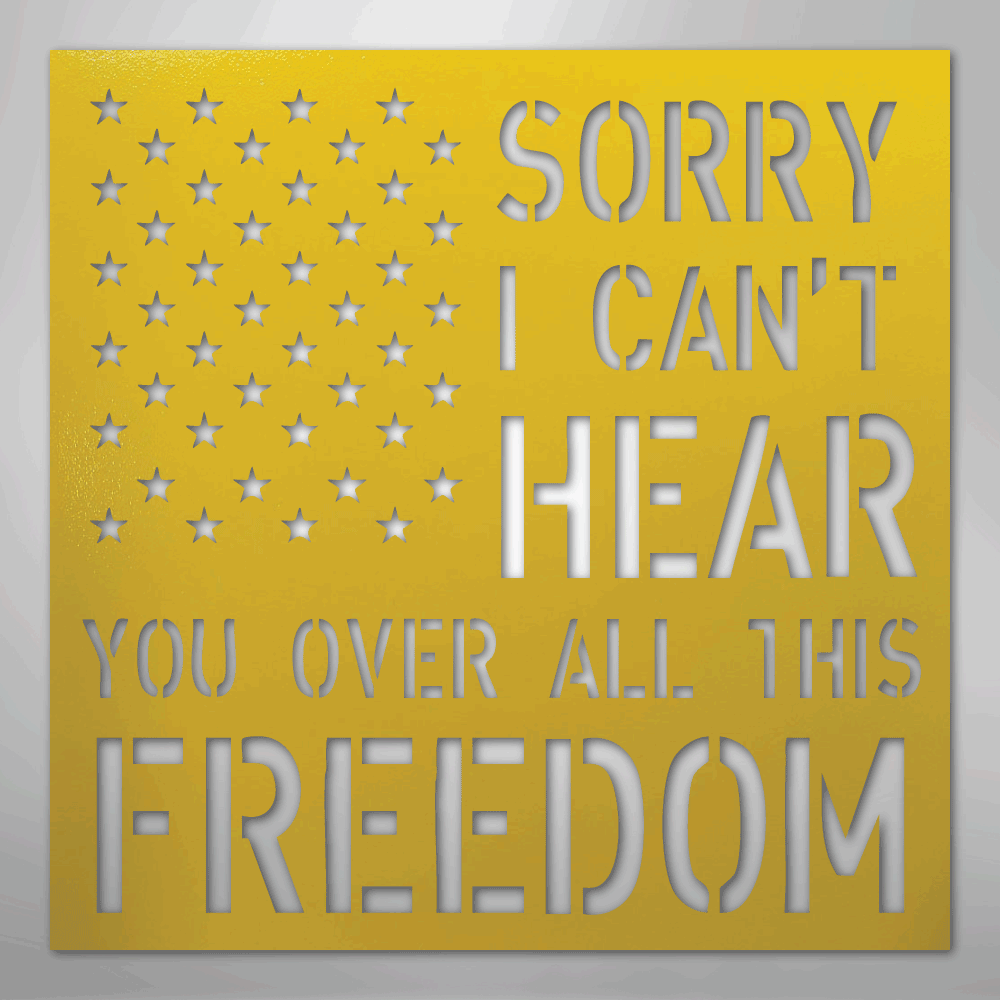 All This Freedom- Steel Sign - Kim’s Signature Beauty & Accessories