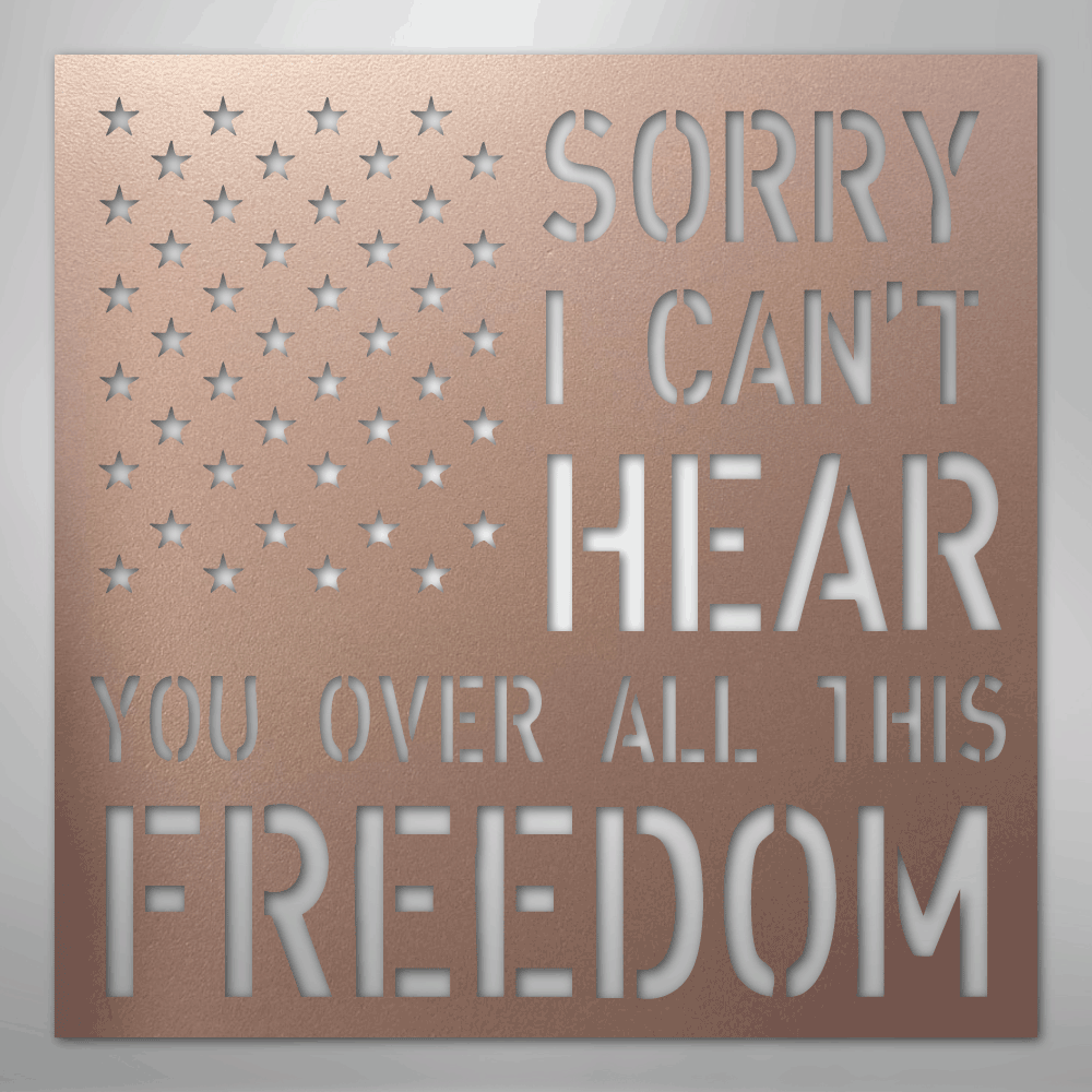 All This Freedom- Steel Sign - Kim’s Signature Beauty & Accessories