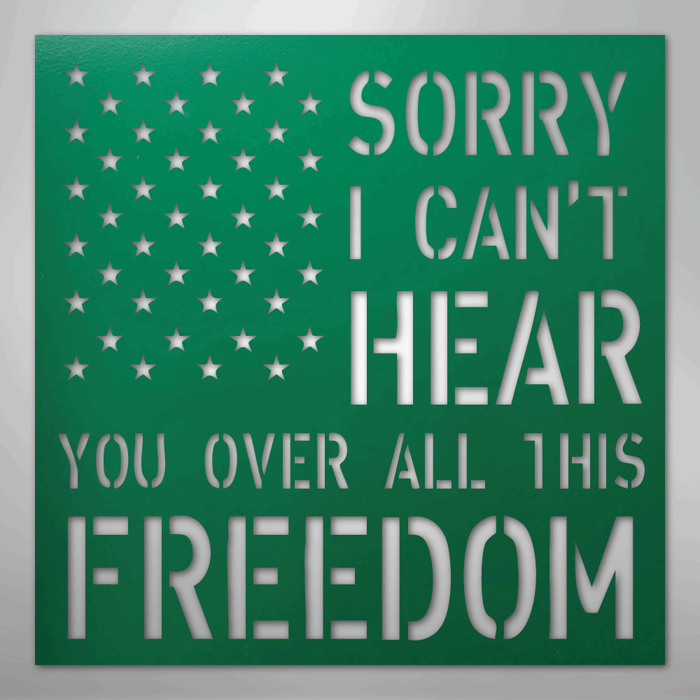 All This Freedom- Steel Sign - Kim’s Signature Beauty & Accessories
