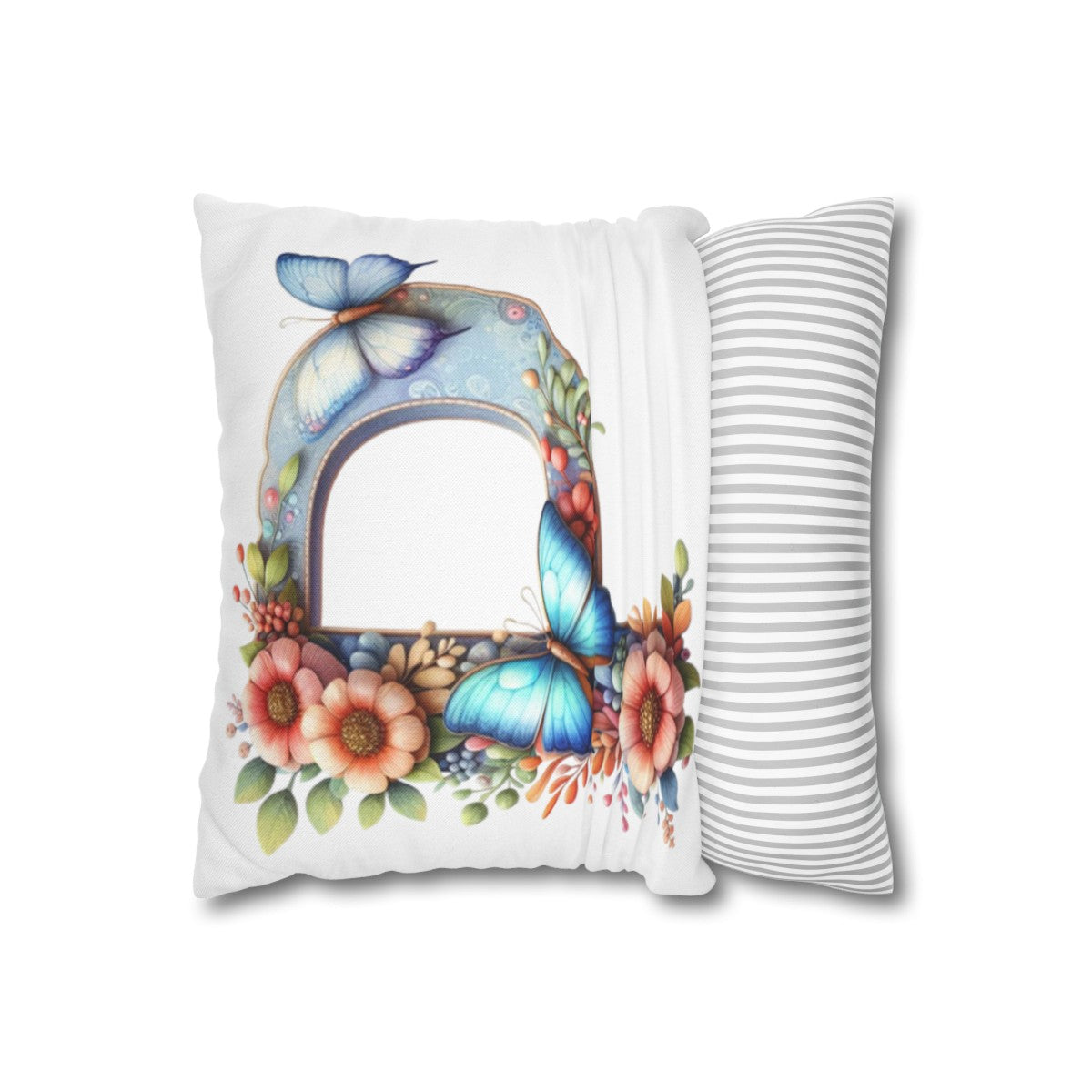 Alphabet | White | Square Pillowcase - Kim’s Signature Beauty & Accessories    