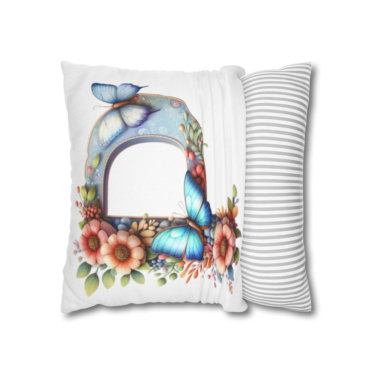 Alphabet | White | Square Pillowcase - Kim’s Signature Beauty & Accessories    