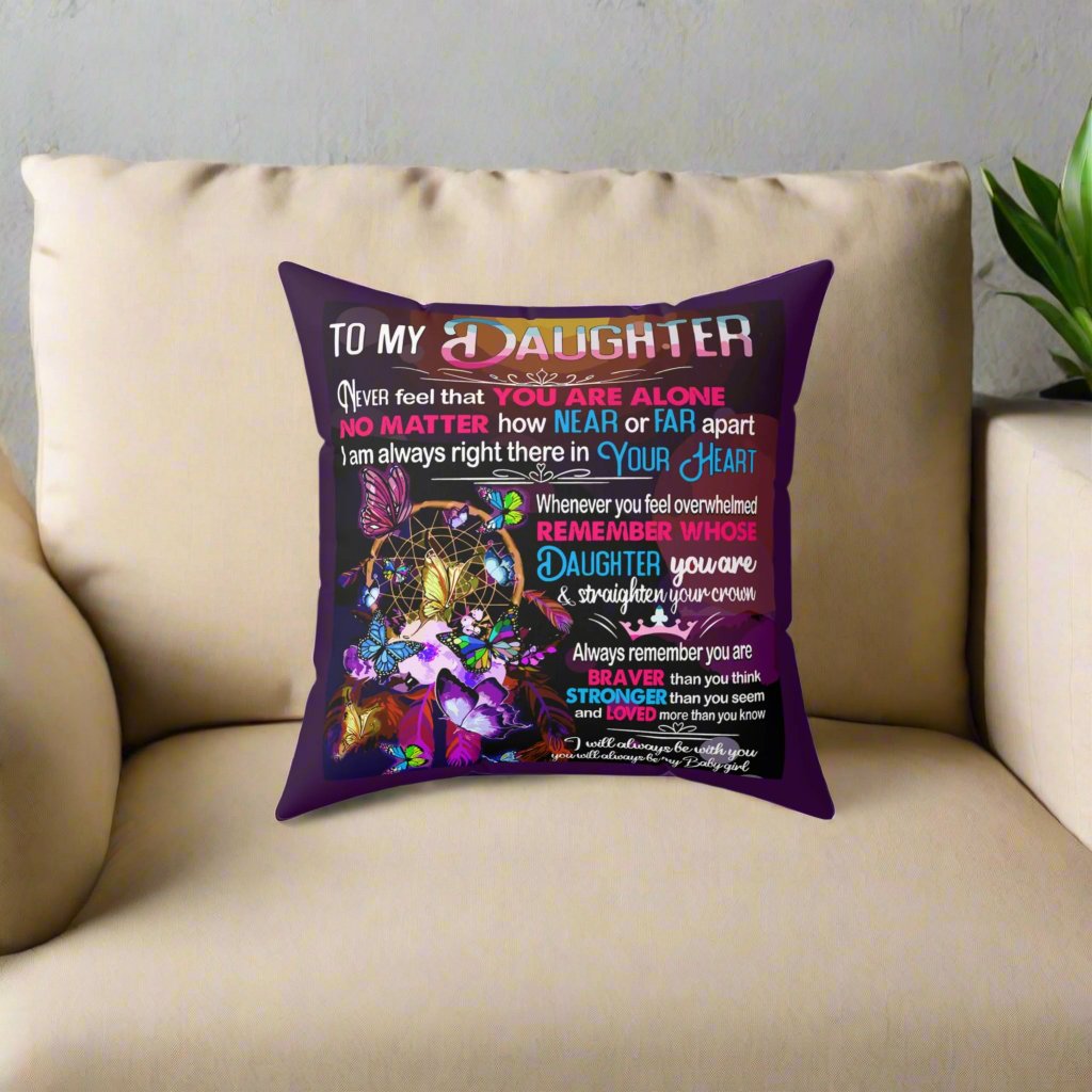 Always With You Square Pillow - Kim’s Signature Beauty & Accessories    