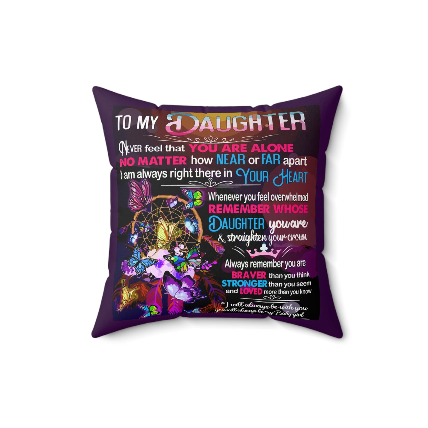 Always With You Square Pillow - Kim’s Signature Beauty & Accessories    