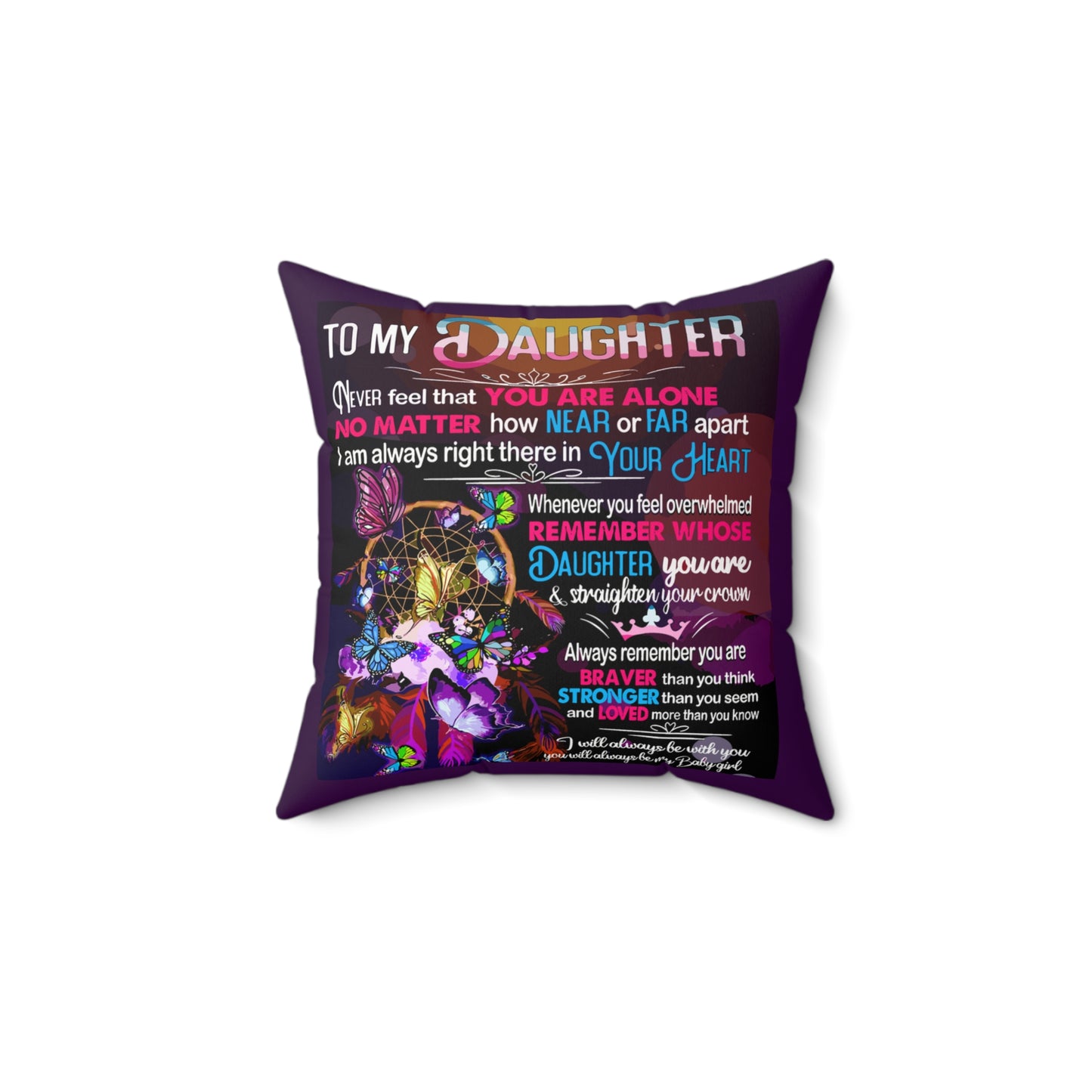 Always With You Square Pillow - Kim’s Signature Beauty & Accessories    