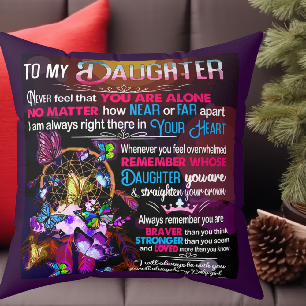 Always With You Square Pillow - Kim’s Signature Beauty & Accessories    