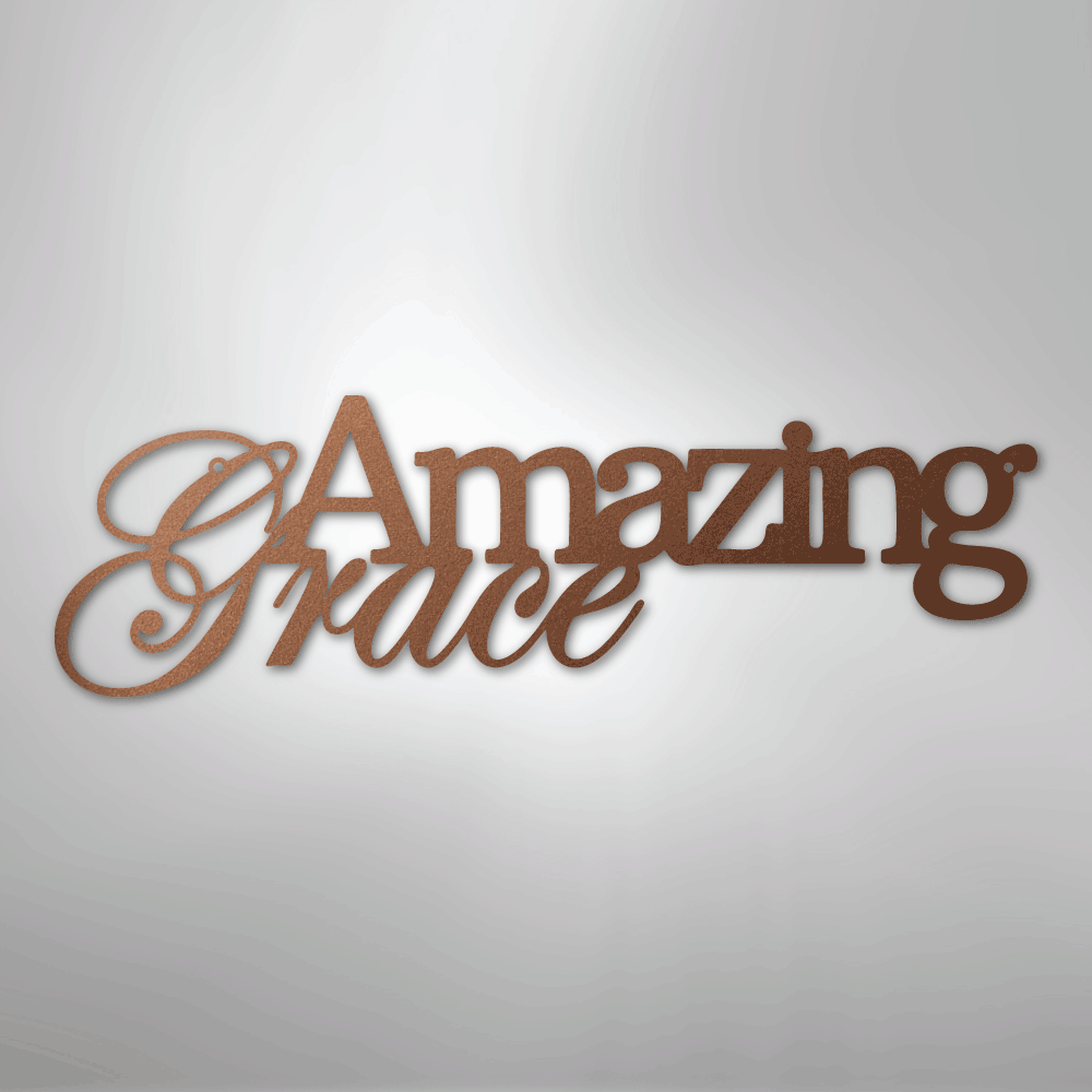Amazing Grace - Steel Sign - Kim’s Signature Beauty & Accessories