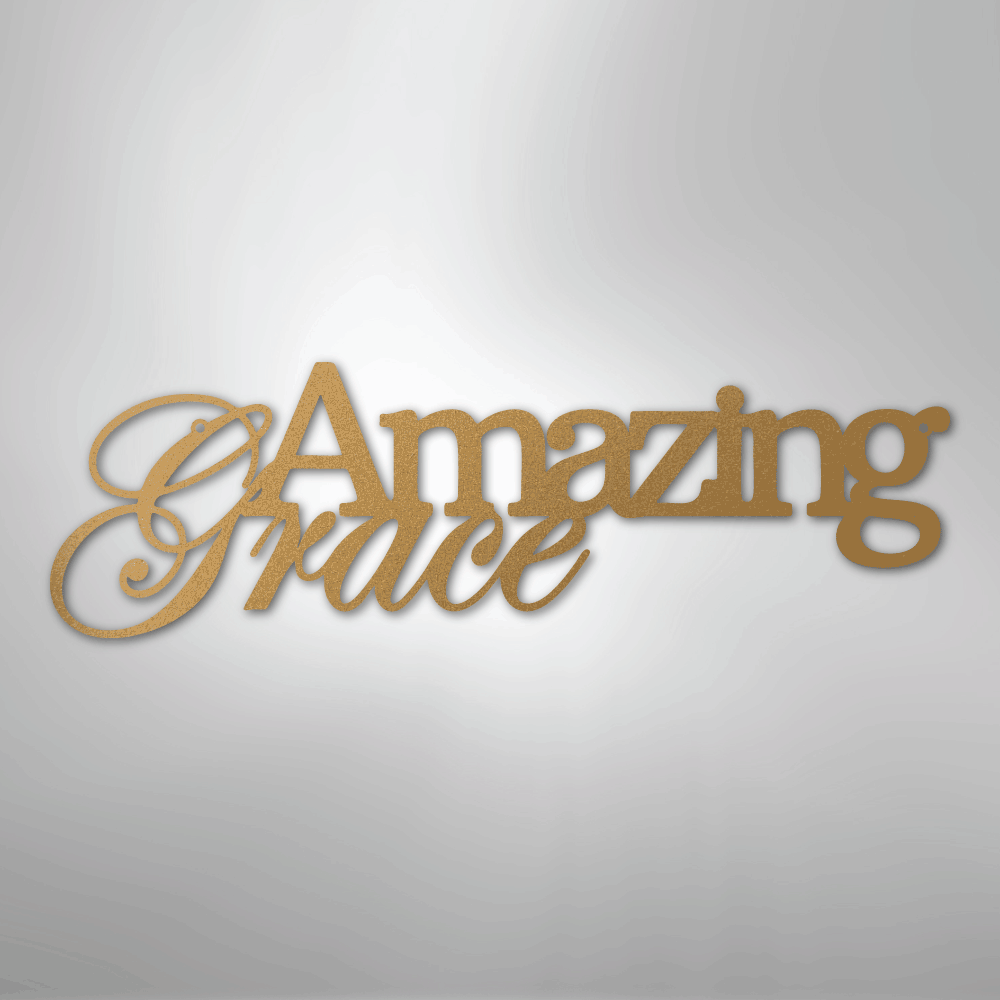 Amazing Grace - Steel Sign - Kim’s Signature Beauty & Accessories