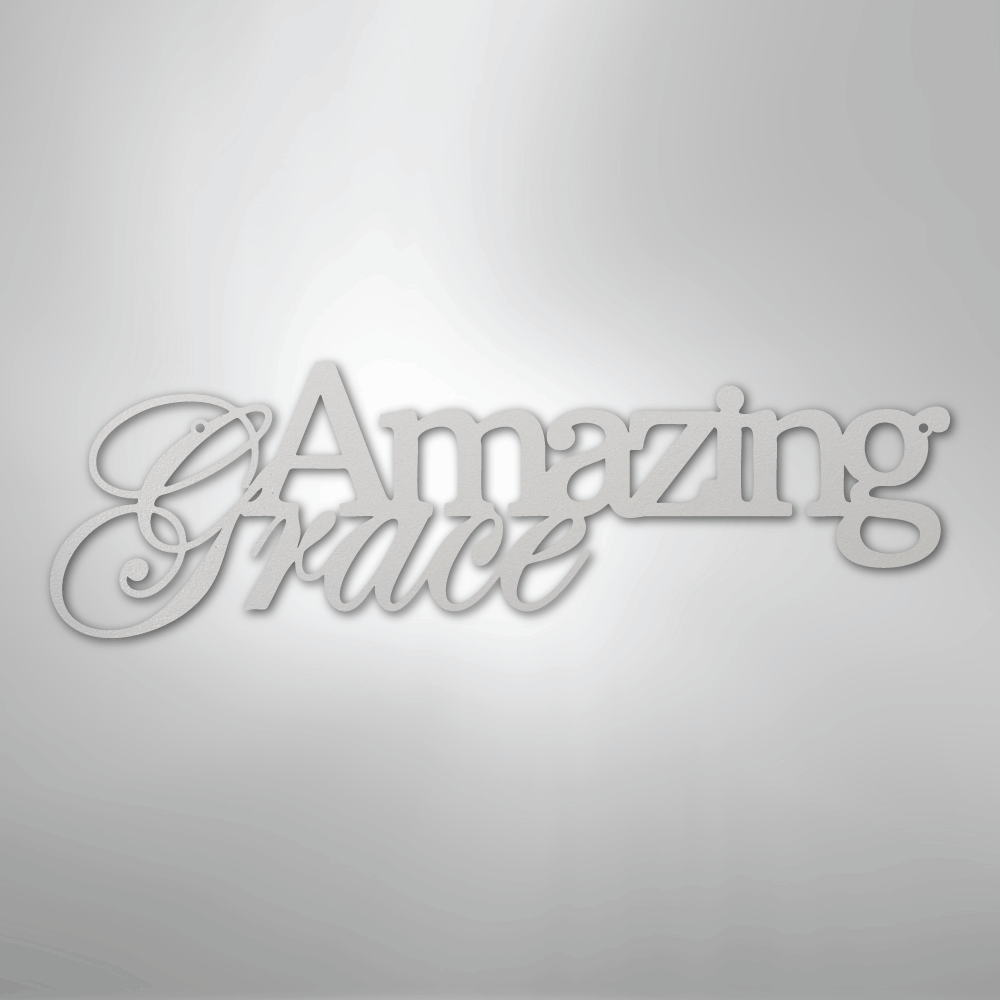 Amazing Grace - Steel Sign - Kim’s Signature Beauty & Accessories