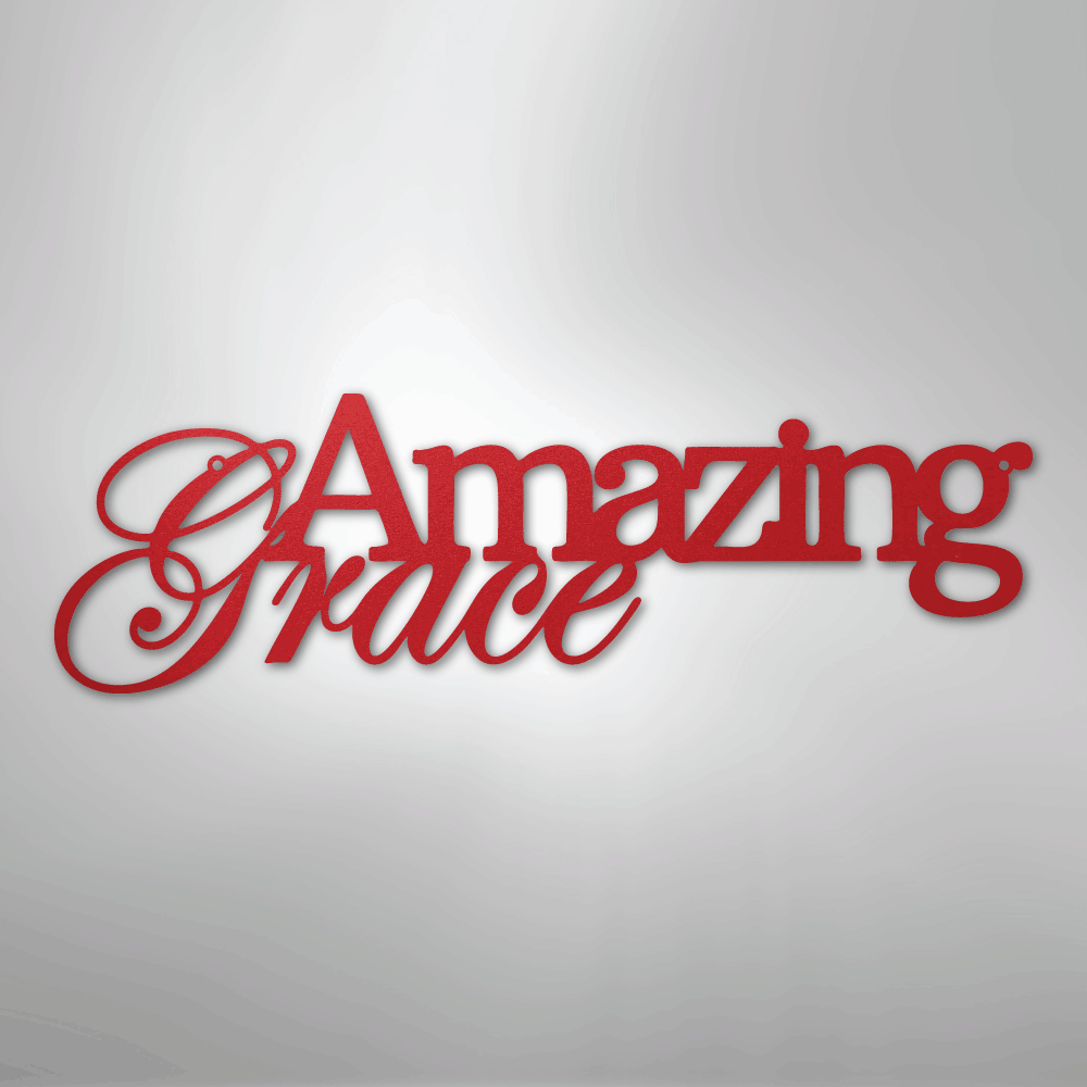 Amazing Grace - Steel Sign - Kim’s Signature Beauty & Accessories