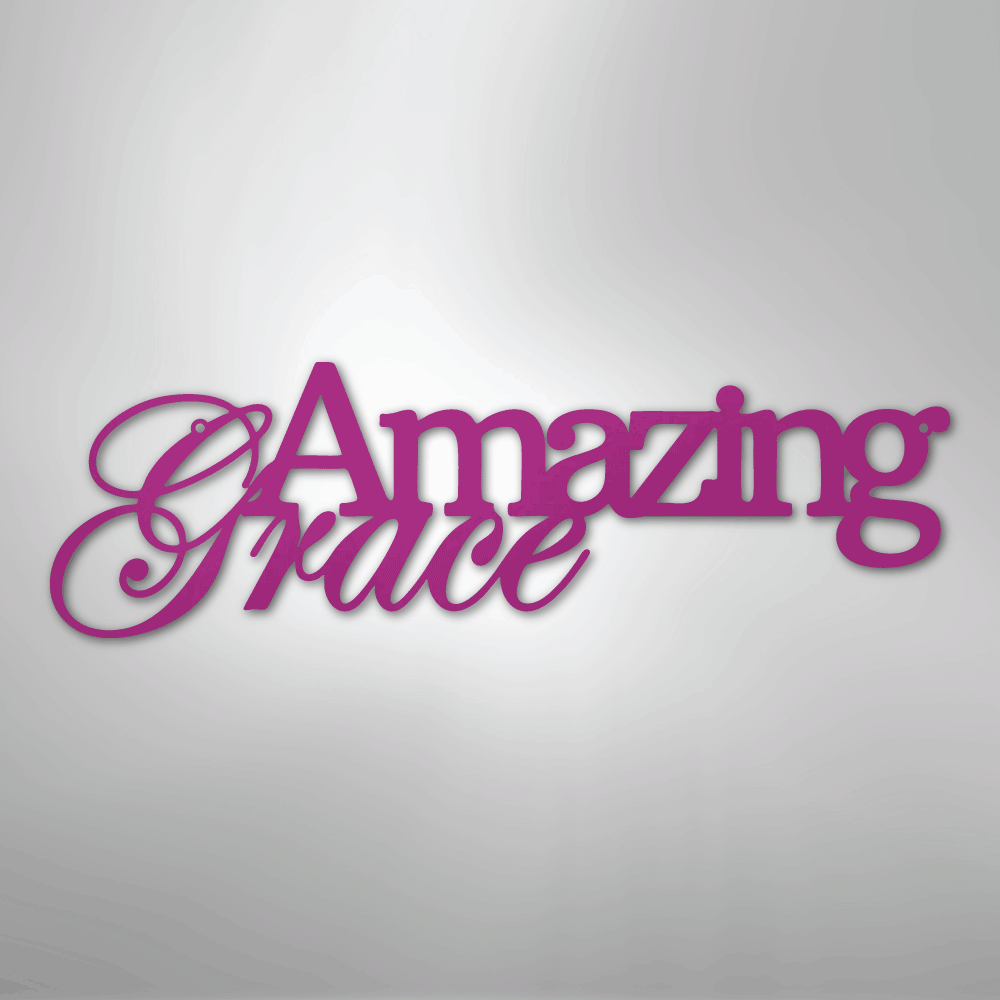 Amazing Grace - Steel Sign - Kim’s Signature Beauty & Accessories