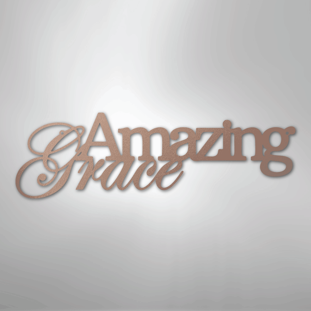 Amazing Grace - Steel Sign - Kim’s Signature Beauty & Accessories
