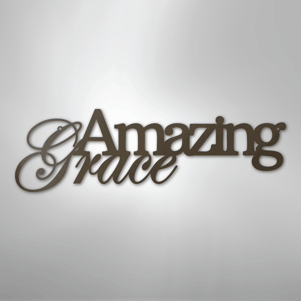 Amazing Grace - Steel Sign - Kim’s Signature Beauty & Accessories