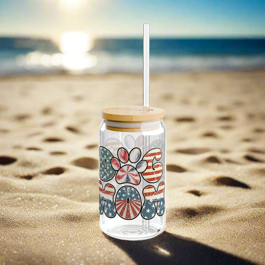 American Dog Mom | Sipper Glass - Kim’s Signature Beauty & Accessories    