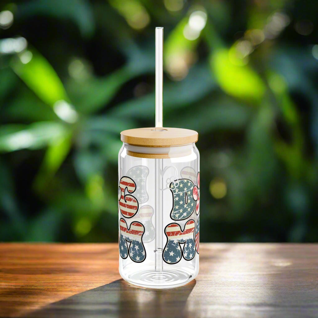 American Dog Mom | Sipper Glass - Kim’s Signature Beauty & Accessories    