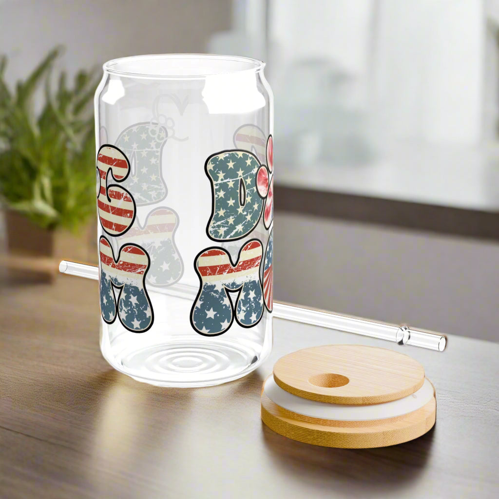 American Dog Mom | Sipper Glass - Kim’s Signature Beauty & Accessories    