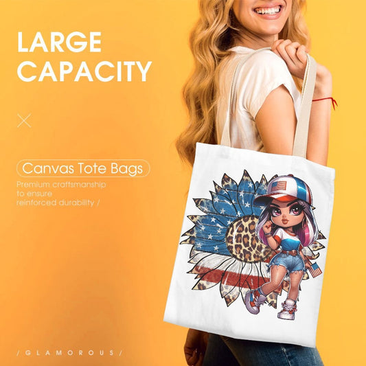 American Girl Canvas Tote - Kim’s Signature Beauty & Accessories    